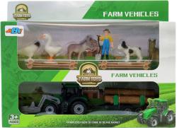 Farma herní set traktor s přívěsem s farmářem a zvířátky 4 druhy