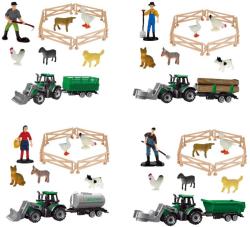 Farma herní set traktor s přívěsem s farmářem a zvířátky 4 druhy