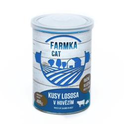 FARMKA Cat s lososem, konzerva 400 g FARMKA Cat s lososem, konzerva 400 g