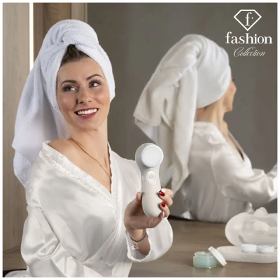 Fashion TV by Berlingerhaus Elektrický čisticí kartáček na obličej a pleť 3v1 Cream Gold Collection