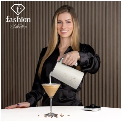 Fashion TV by Berlingerhaus Elektrický napěňovač mléka Cream Gold Collection