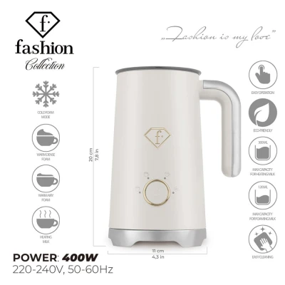 Fashion TV by Berlingerhaus Elektrický napěňovač mléka Cream Gold Collection
