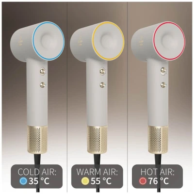 Fashion TV by Berlingerhaus Fén na vlasy s BLDC motorem a ionizací 1600W Cream Gold Collection
