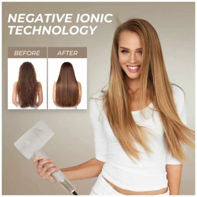 Fashion TV by Berlingerhaus Fén na vlasy s BLDC motorem a ionizací 1600W Cream Gold Collection