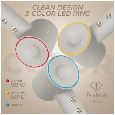 Fashion TV by Berlingerhaus Fén na vlasy s BLDC motorem a ionizací 1600W Cream Gold Collection
