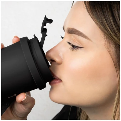 Fashion Tv By Berlingerhaus Nerezový termohrnek na kávu i čaj 0,5 l Black Rose Collection
