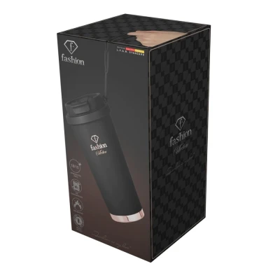 Fashion Tv By Berlingerhaus Nerezový termohrnek na kávu i čaj 0,5 l Black Rose Collection