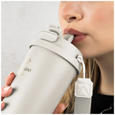 Fashion TV by Berlingerhaus Nerezový termohrnek na kávu i čaj 0,5 l Cream Gold Collection
