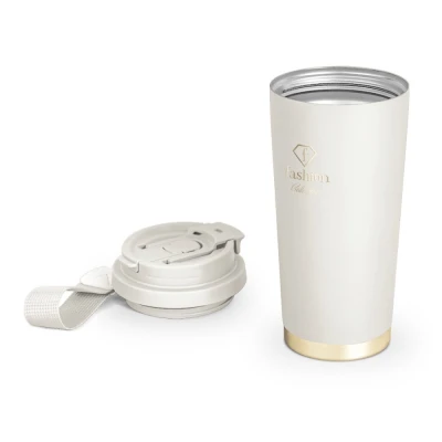 Fashion TV by Berlingerhaus Nerezový termohrnek na kávu i čaj 0,5 l Cream Gold Collection