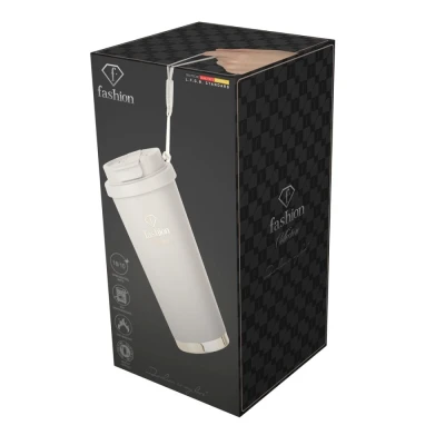 Fashion TV by Berlingerhaus Nerezový termohrnek na kávu i čaj 0,5 l Cream Gold Collection