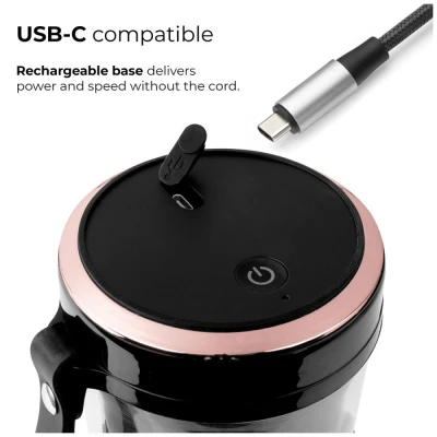 Fashion TV by Berlingerhaus Přenosný smoothie mixér USB-C Black Rose Collection