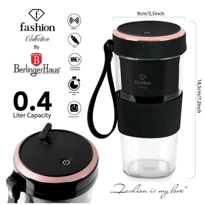 Fashion TV by Berlingerhaus Přenosný smoothie mixér USB-C Black Rose Collection