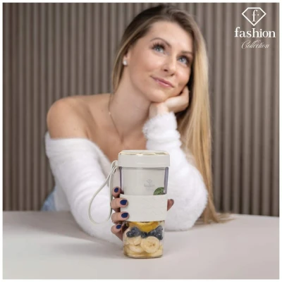 Fashion TV by Berlingerhaus Přenosný smoothie mixér USB-C Cream Gold Collection