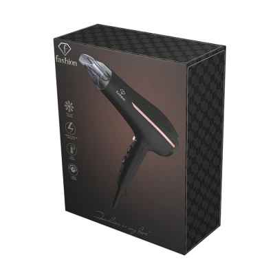 Fashion TV by Berlingerhaus Profesionální fén na vlasy s difuzérem a ionizátorem 2300W Black Rose Collection