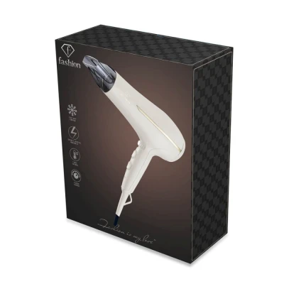 Fashion TV By Berlingerhaus Profesionální fén na vlasy s difuzérem a ionizátorem 2300W Cream Gold Collection