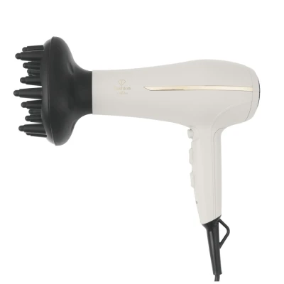 Fashion TV By Berlingerhaus Profesionální fén na vlasy s difuzérem a ionizátorem 2300W Cream Gold Collection