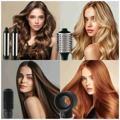 Fashion TV by Berlingerhaus Profesionální kulmofén 5v1 s BLDC motorem Multistyler Cream Gold Collection