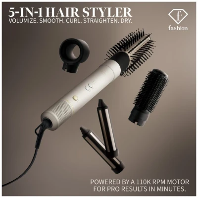 Fashion TV by Berlingerhaus Profesionální kulmofén 5v1 s BLDC motorem Multistyler Cream Gold Collection
