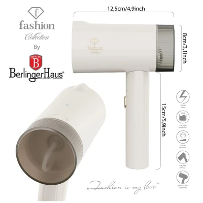 Fashion Tv By Berlingerhaus Ruční napařovač oděvů cestovní Cream Gold Collection
