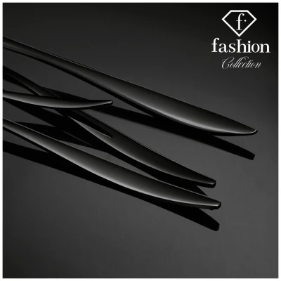 Fashion TV by Berlingerhaus Sada příborů 24 ks nerez Matte Black