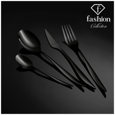 Fashion TV by Berlingerhaus Sada příborů 24 ks nerez Matte Black