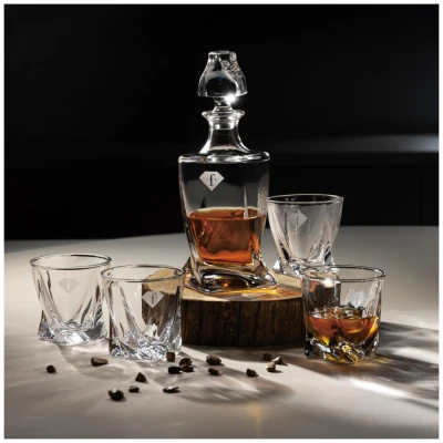 Fashion Tv By Berlingerhaus Sklenice a karafa na whisky sada 5 ks