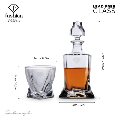 Fashion Tv By Berlingerhaus Sklenice a karafa na whisky sada 5 ks