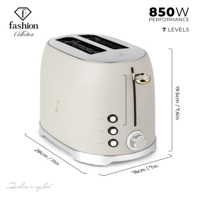Fashion TV By Berlingerhaus Topinkovač nerez 850W Cream Gold Collection