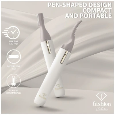 Fashion TV by Berlingerhaus Vyhřívaná kulma na řasy a zastřihovač obočí 2v1 Cream Gold Collection
