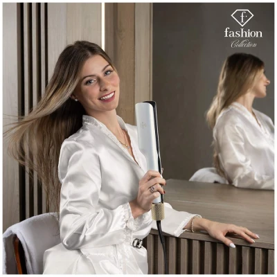 Fashion TV by Berlingerhaus Vysoušecí žehlička na vlasy s BLDC motorem 2v1 Cream Gold Collection