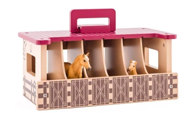 FAUNICA Stajňa s dvoma koňmi Herný set