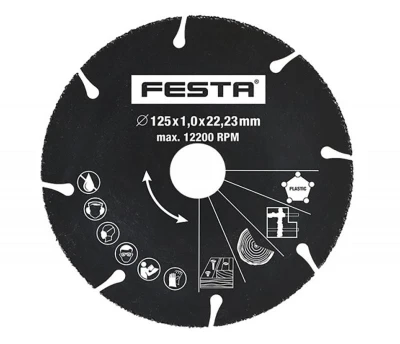 Festa Kotouč řez.univerzál.125x1,0x22,2mm karbidový Festa Kotouč řez.univerzál.125x1,0x22,2mm karbidový