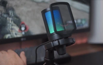 Fifine A6V modrý herní mikrofon