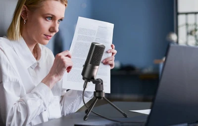 Fifine K669BS stříbrný kondenzátorový mikrofon