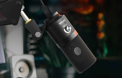 Fifine K669BS stříbrný kondenzátorový mikrofon
