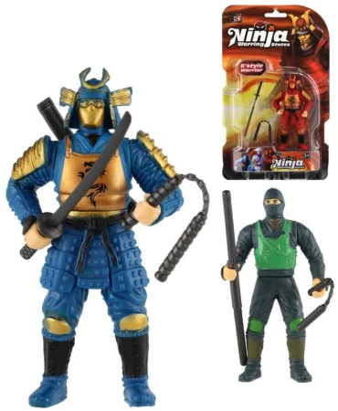 Figúrka akčný bojovník ninja set so zbraňami rôzne druhy plast