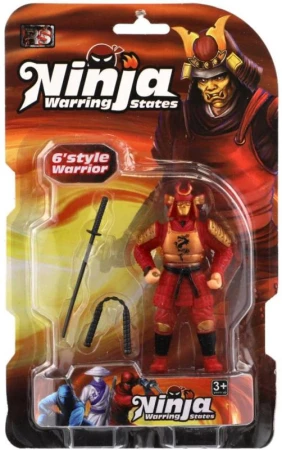 Figúrka akčný bojovník ninja set so zbraňami rôzne druhy plast