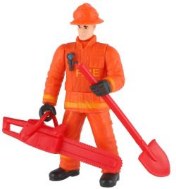 Figurka hasič 10cm set s doplňky různé druhy plast