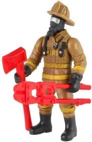 Figurka hasič 10cm set s doplňky různé druhy plast