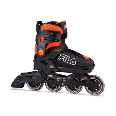 Fila X 2.0 Black/Orange dětské kolečkové brusle + sleva 200,- na příslušenství
