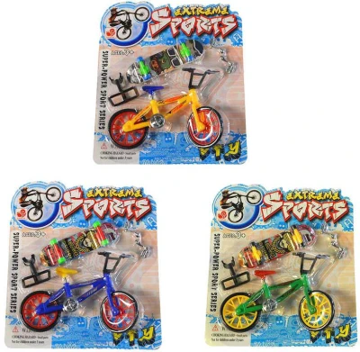 Fingerboard skateboard prstový set s kolem BMX různé druhy plast Fingerboard skateboard prstový set s kolem BMX různé druhy plast