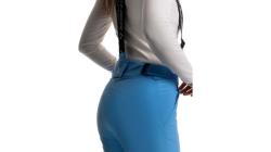 Fischer NEO FORM 2024 modré dámské lyžařské kalhoty POUZE L - modrá (VÝPRODEJ)