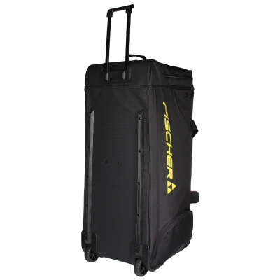 Fischer Player Bag JR S25 černá hokejová taška s kolečky
