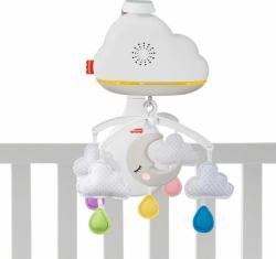 Fisher Price Baby kolotoč usínáček s mráčky na baterie Světlo Zvuk pro miminko