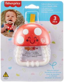 Fisher Price Baby kousátko chrastítko muchomůrka pro miminko na baterie Světlo