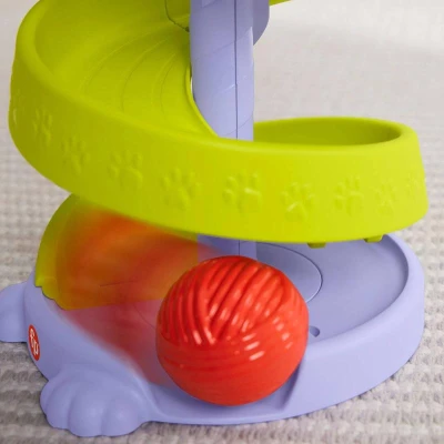 Fisher Price Baby kuličková dráha kočička věž + 5 kuliček pro miminko