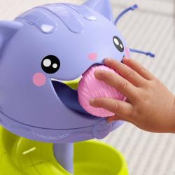 Fisher Price Baby kuličková dráha kočička věž + 5 kuliček pro miminko