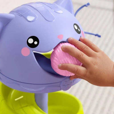 Fisher Price Baby kuličková dráha kočička věž + 5 kuliček pro miminko