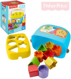 Fisher Price Baby moje první vkládačka set kyblík + 10 kostek plast pro miminko