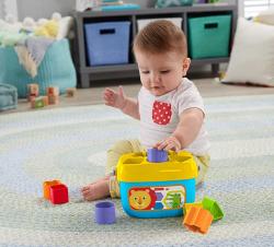 Fisher Price Baby moje první vkládačka set kyblík + 10 kostek plast pro miminko